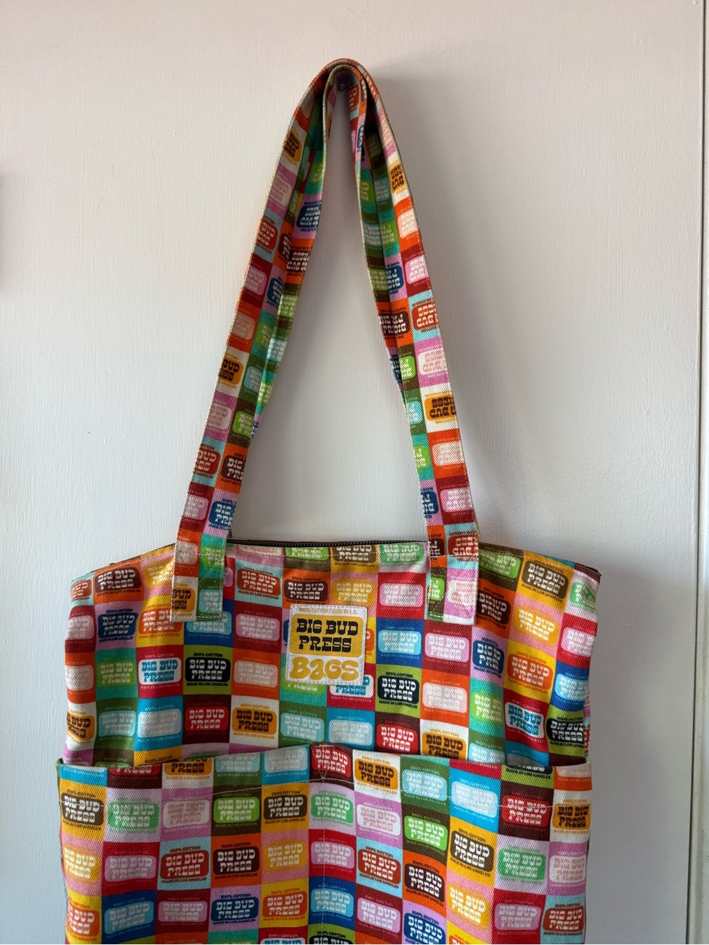 Big Bud Press Multicolor Patchwork Canvas Tote Bag